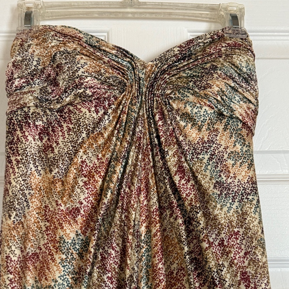 Multicolor Strapless Gown - Perfect for Fall!